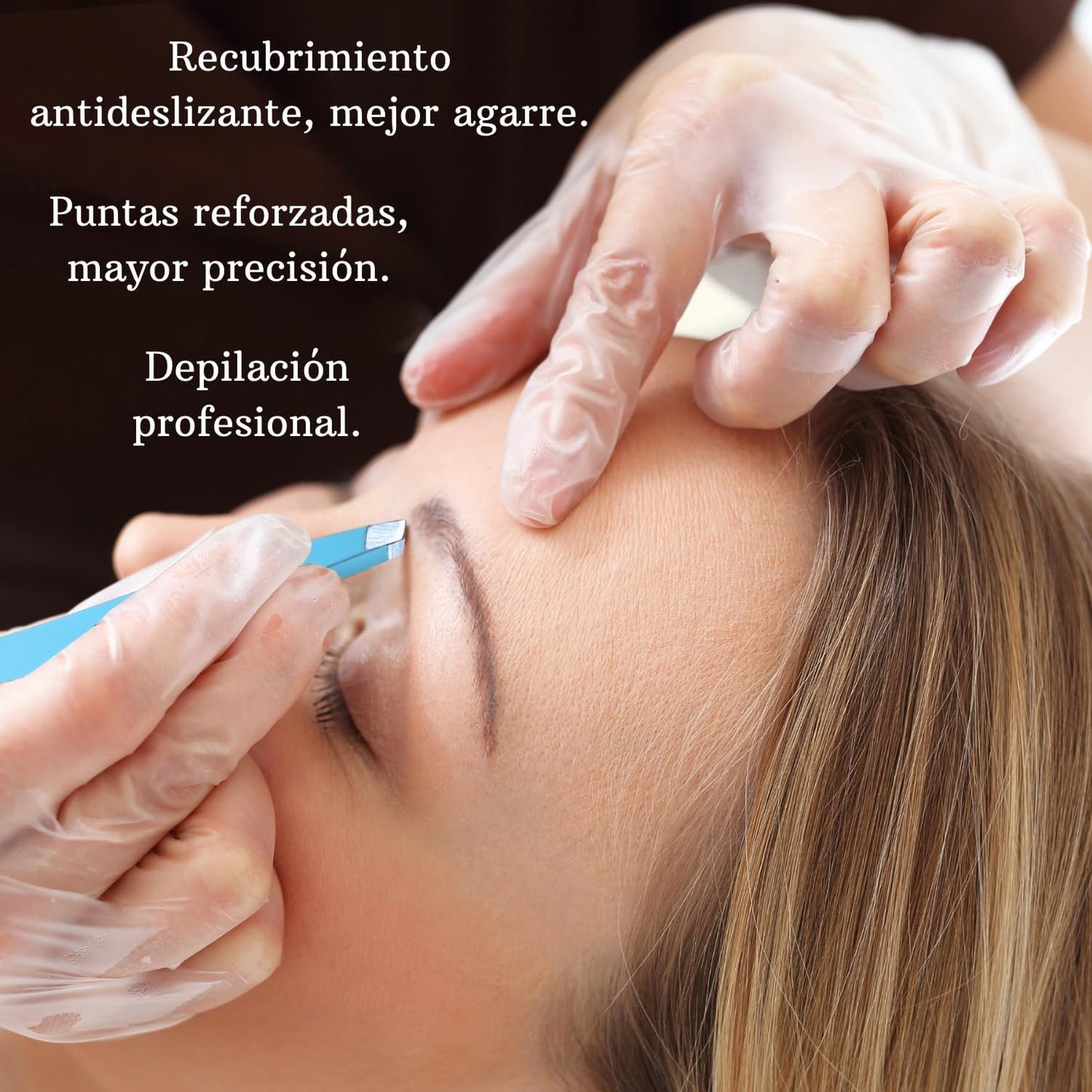 KS LUX - SET PINZAS DE DEPILAR + ESPEJO