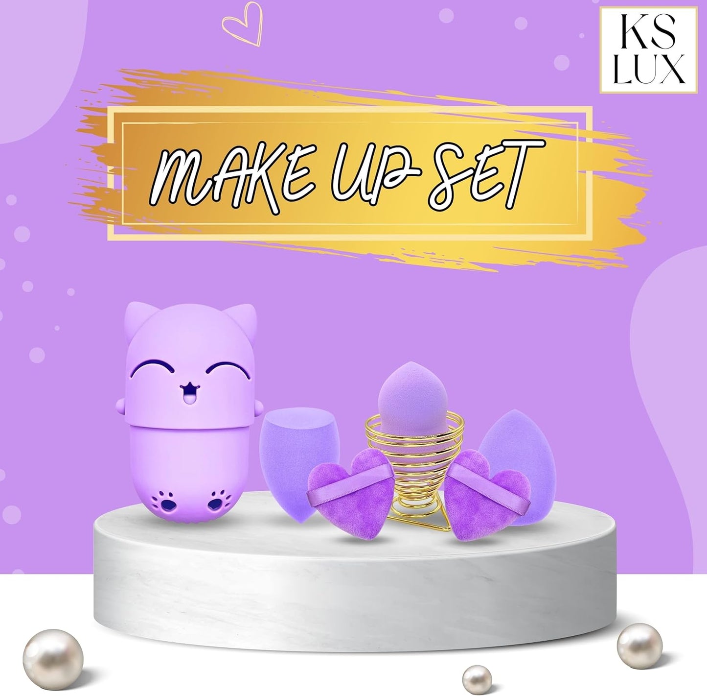 KS LUX - SET DE ESPONJAS DE MAQUILLAJE